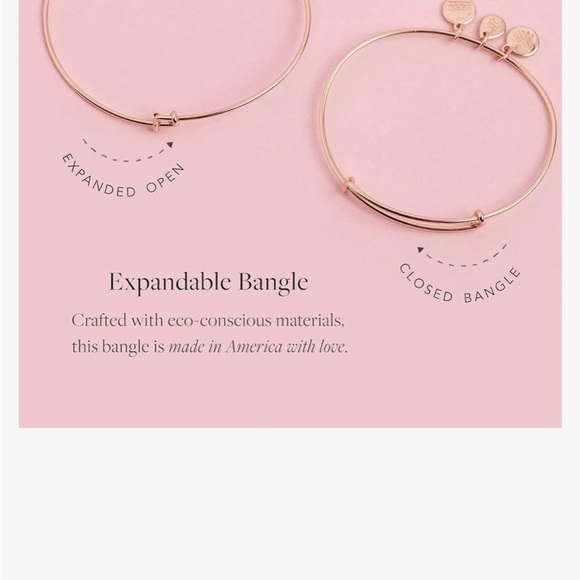 Alex and Ani Bracelet Bangles Set of 2 Graduate 2020 Pink Beads Energy Gold - Picture 9 of 10